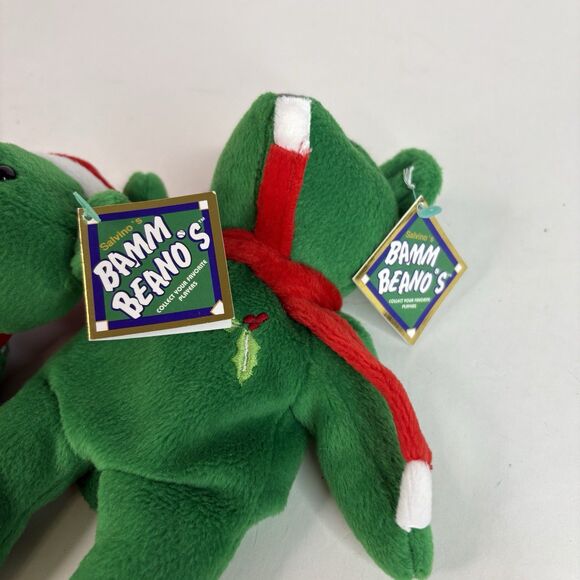 1998 MLB ALEX RODRIGUEZ #3 And David Justice Christmas BEAR BAMM BEANOS BEANIE - Picture 3 of 8